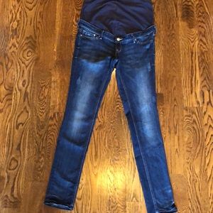 H&M distressed maternity jeans